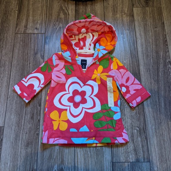 NWT Baby Girl (3-6M) - GAP Hooded Towel Tunic Set - Picture 1 of 8